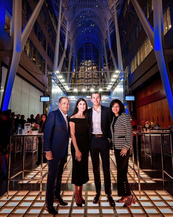 Arjun Gupta Foundation gathering at Brookfield Place